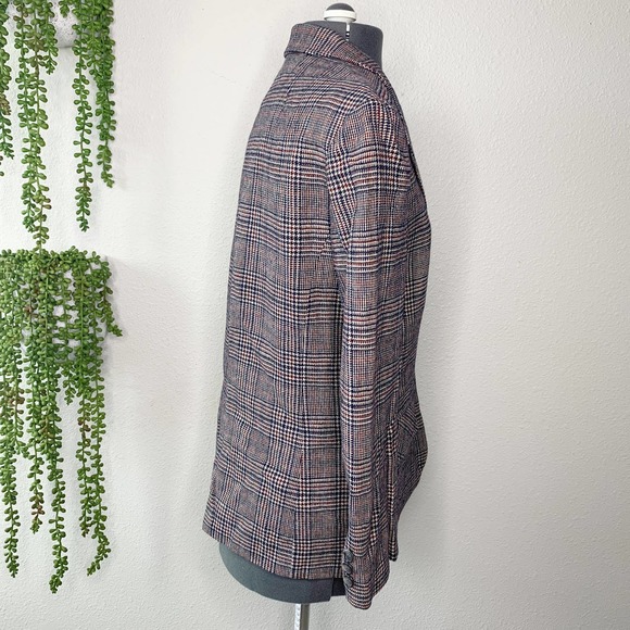 Pendleton Vintage Pure Virgin Wool Houndstooth Blazer Jacket Women's Size 12 - Picture 3 of 11